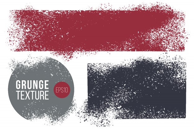  distress textures in rectangular and round shapes. 
