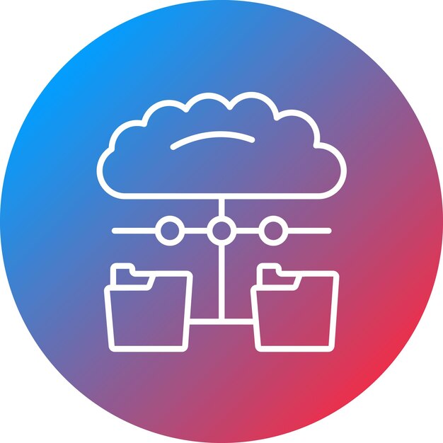 Distributed Data icon vector image Can be used for Big Data