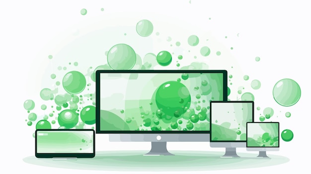 Diverse Array of Dot Compositions on Computer Display
