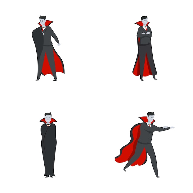 diverse set of vampire characters in various poses