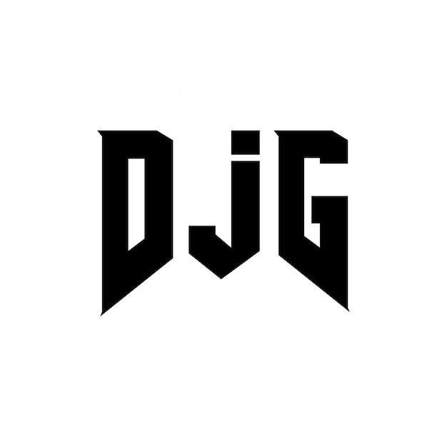 djg letter logo design for technology company djg logo design black and white color combination djg logo djg vector djg design djg icon djg alphabet djg typography logo design
