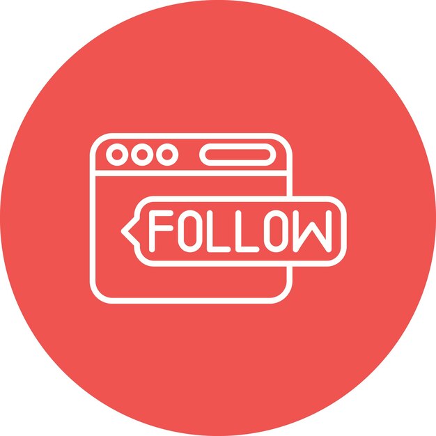 do follow icon vector image can be used for internet marketing