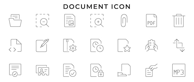 document icons