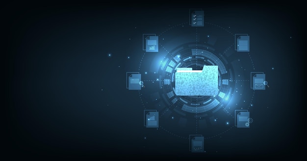 Document management and digital document paperless operation concept