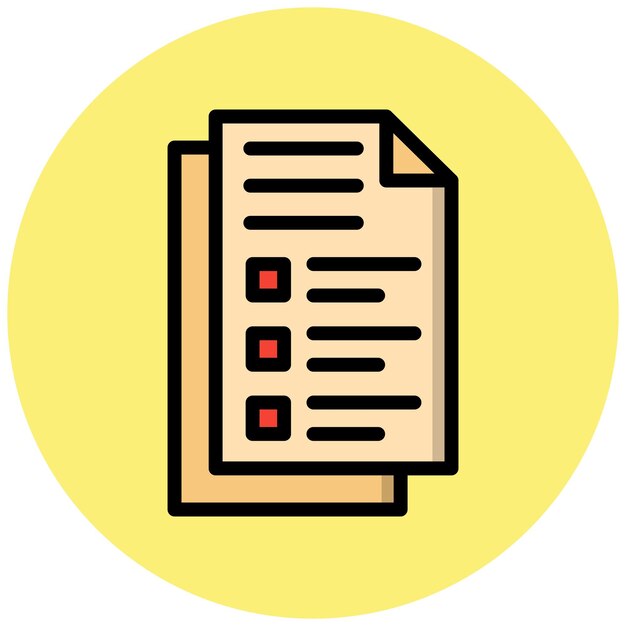Document Vector Icon Design Illustration