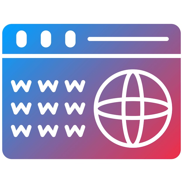 Domain icon vector image Can be used for Web Hosting