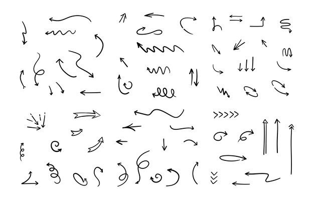 doodle arrows horizontal