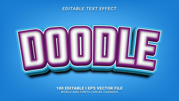 Doodle text effect