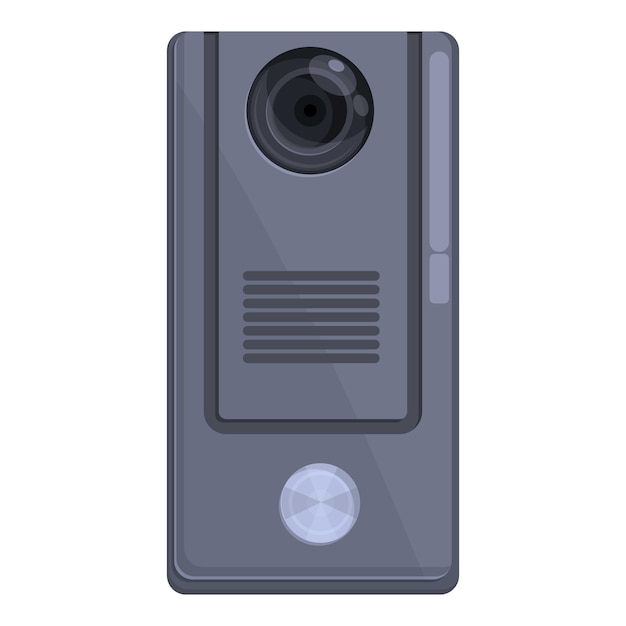 Doorbell intercom icon cartoon vector Video system Control entrance