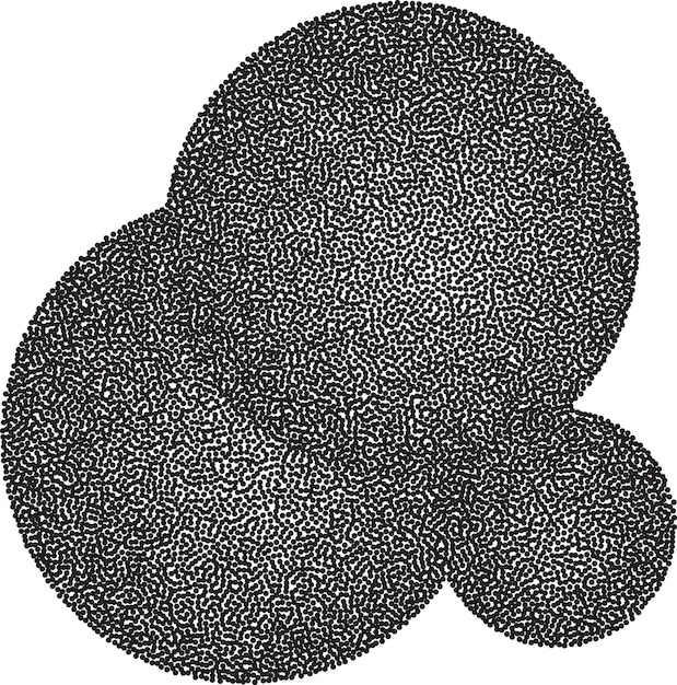 dotted circle background abstract round dot halftone pattern radial graphic element grunge texture for design