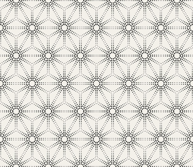 Dotted seamless geometric pattern vector