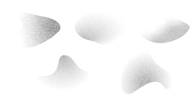 Dotwork abstract noise fluid grain gradient elements Pointillism gradient pattern in dotwork style