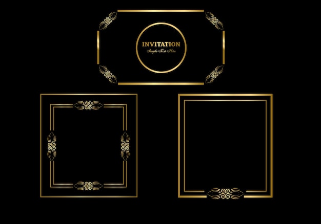 double rectangle frame template, double line frame, draft element, geometric, vector illustration.