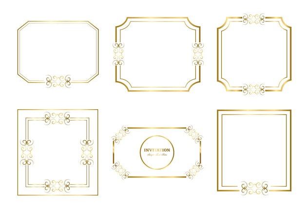 Double rectangle frame template, double line frame, draft element, Geometric, Vector illustration,