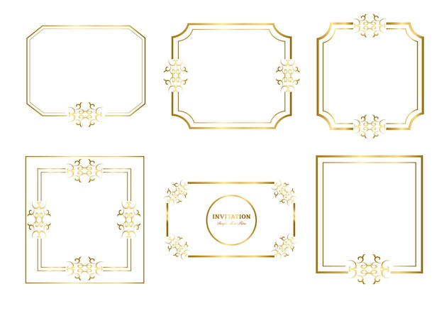 Double rectangle frame template, double line frame, draft element, Geometric, Vector illustration,
