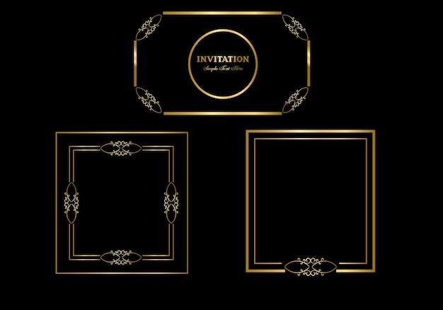 double rectangle frame template, double line frame, draft element, geometric, vector illustration.