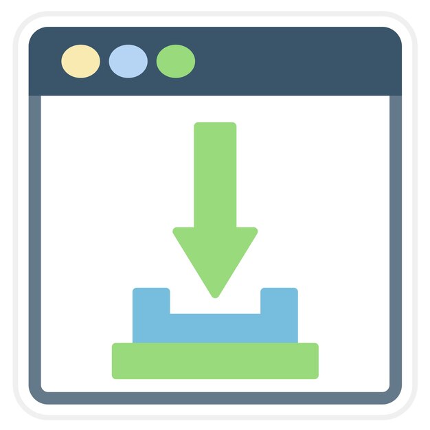 download icon vector image can be used for user experience