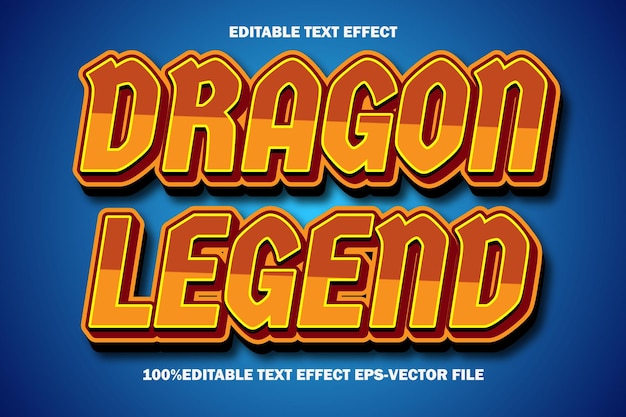 dragon angel editable text effect 3d emboss gradient style