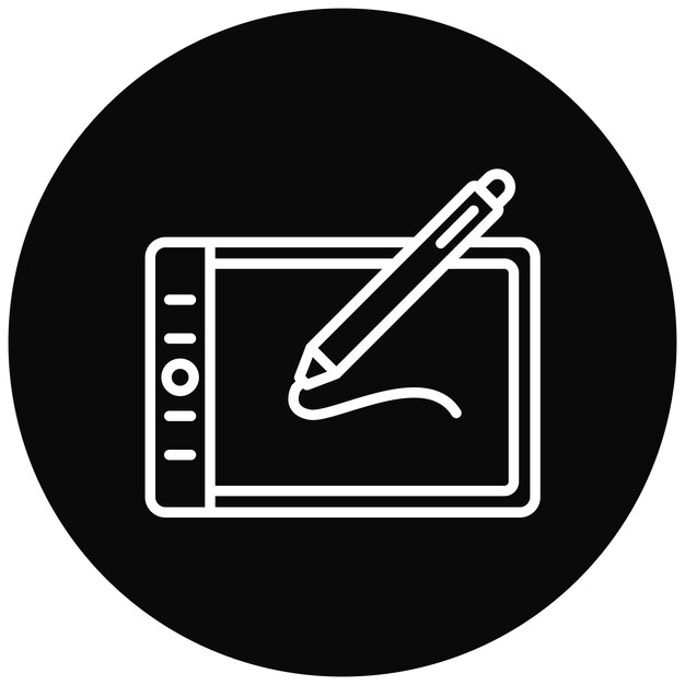 Drawing Tablet icon vector image Can be used for Design