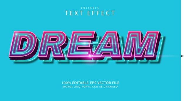 Dream  text effect