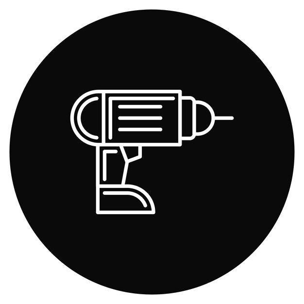 Drill icon vector image Can be used for Engineering