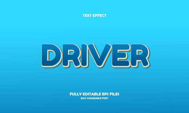 driver text effect