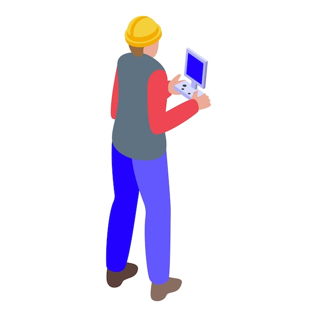 Drone operator holding remote controller watching flying quadcopter