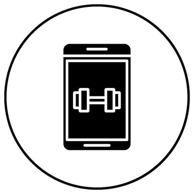 dumbbells icon vector image can be used for workout app