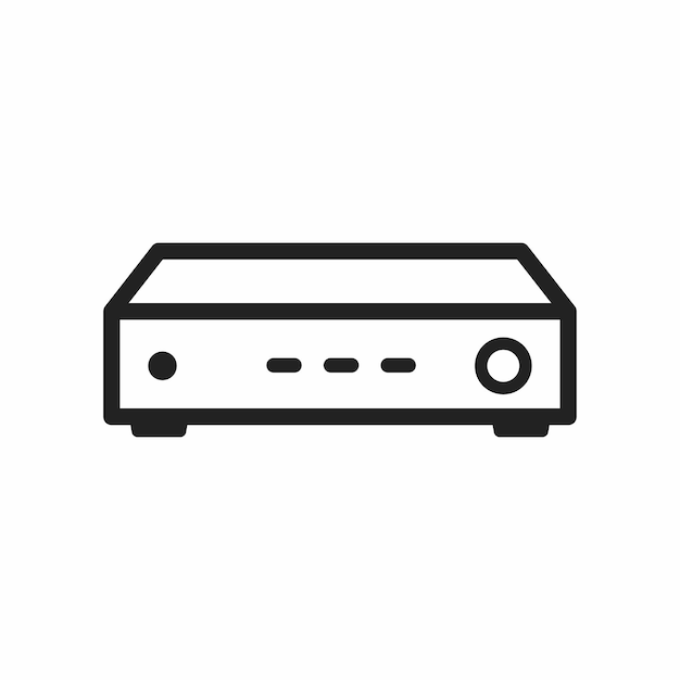 dvr illustration icon on white background