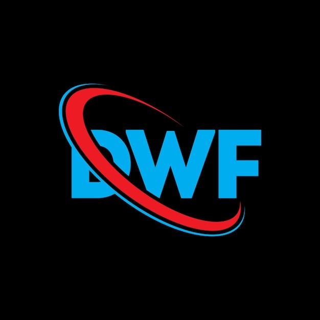 DWF logo DWF letter DWF letter logo design Initials DWF logo linked with circle and uppercase monogram logo DWF typography for technology business and real estate brand