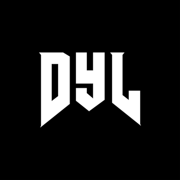DYL letter logo design for technology company DYL logo design black and white color combination DYL logo DYL vector DYL design DYL icon DYL alphabet DYL typography logo design