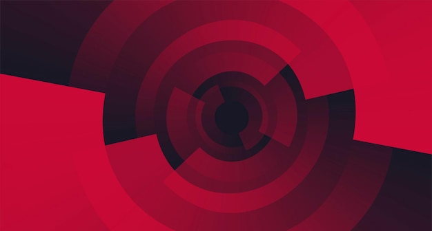 Dynamic abstract background red layers rotating and creating circle shaped composition on black