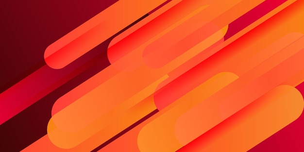 dynamic abstract orange gradient illustration background with simple shadow pattern in square