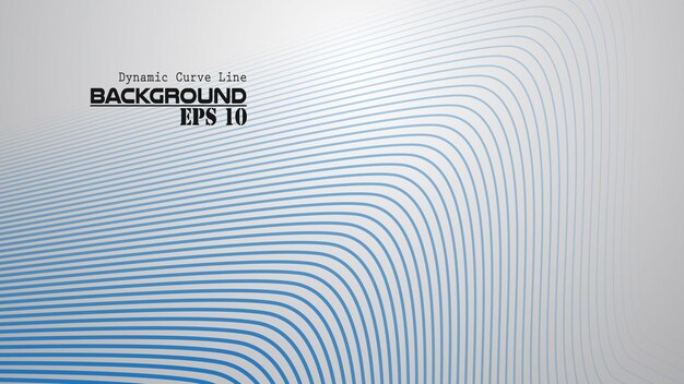 Dynamic curve line abstract background vector image for backdrop or presentation