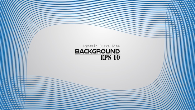 Dynamic curve line abstract background vector image for backdrop or presentation