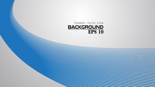 Dynamic curve line abstract background vector image for backdrop or presentation