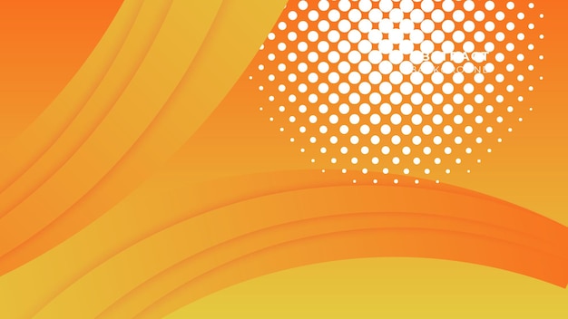 dynamic fluid orange geometric with colorful gradient background