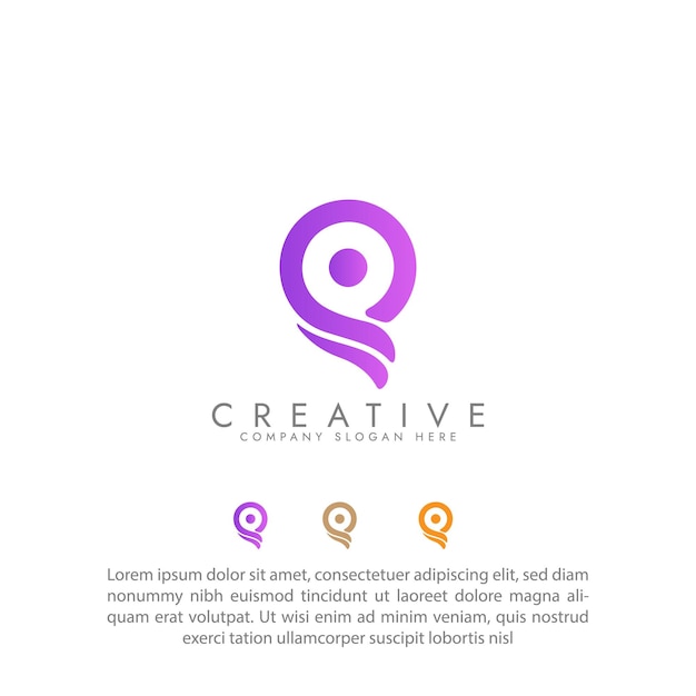 dynamic gradient of abstract logo