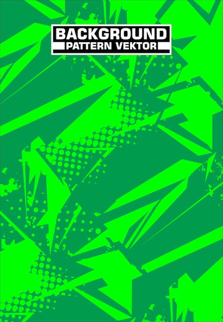 Dynamic Green Geometric Sport Pattern Vector Background