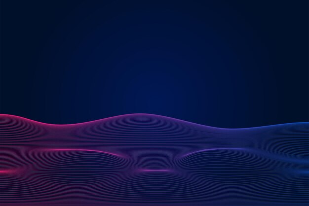 dynamic line wave abstract background