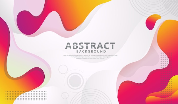 Dynamic style banner design with fluid color gradient elements