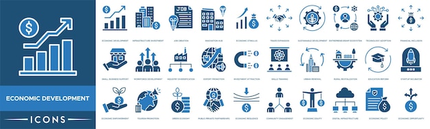 Economic Development icon Economic Development Infrastructure Investment Job Creation