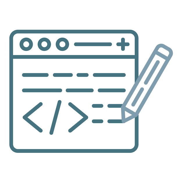 Edit Code Flat Illustration