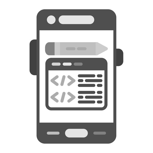 Edit Code icon vector image Can be used for Mobile App Development