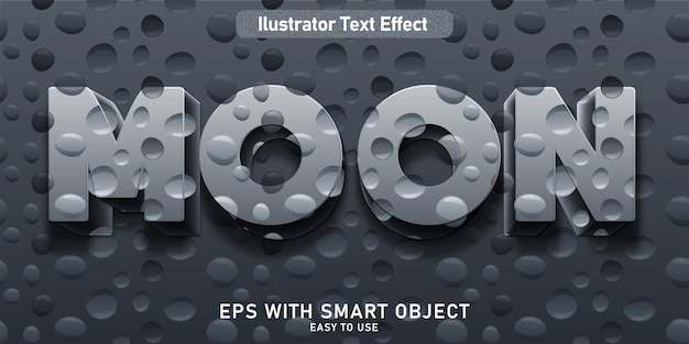 edit table teks effect moon