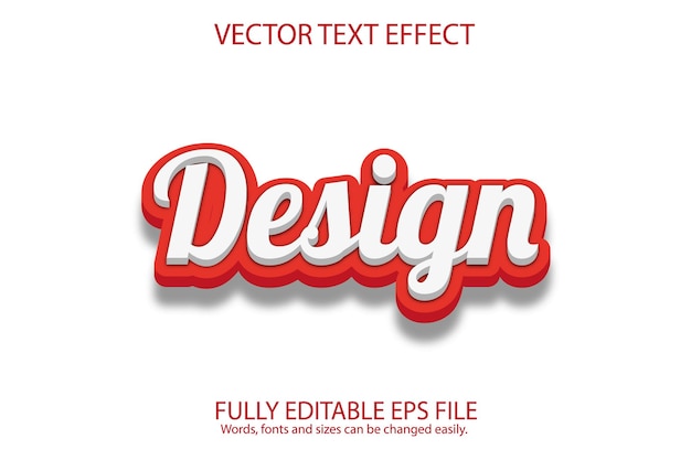 Editable 3d text effect or graphic style Free