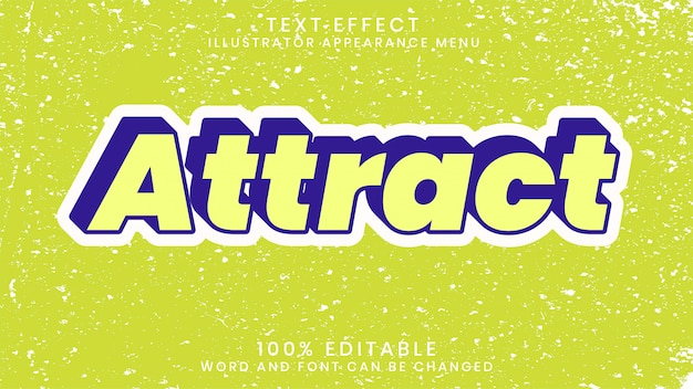 editable 3d text effect style template
