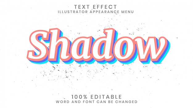 editable 3d text effect style template