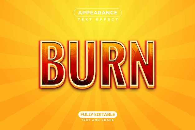 Editable Burn Fire Texture Text Effect Style