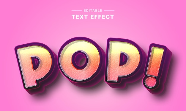 Editable cinematic text effect for illustrator